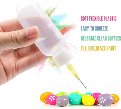 20pcs 50ml Needle Tip Squeeze Bottles for Liquid Glue, Ink, Oil