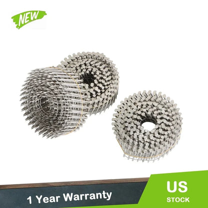 3600 Pcs 2" × .09" Ring Shank Stainless Steel Siding Nails for Siding (N/A)