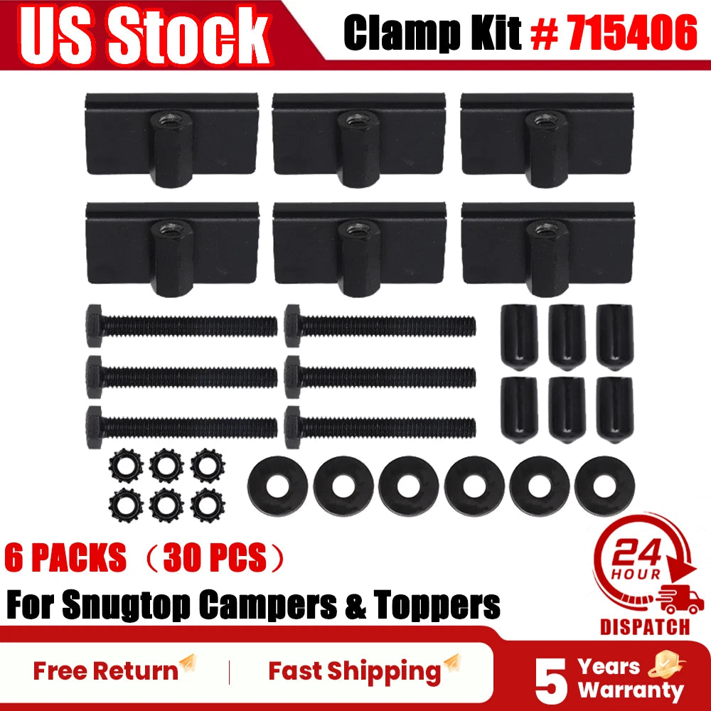 6 Pack Clamp Kit for Snugtop Campers & Toppers (715406)