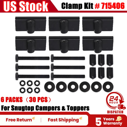 6 Pack Clamp Kit for Snugtop Campers & Toppers (715406)