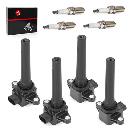 Set of 4 Ignition Coils w/ Spark Plug for Yamaha TX1800 AR190 SX190 (2019–2023)