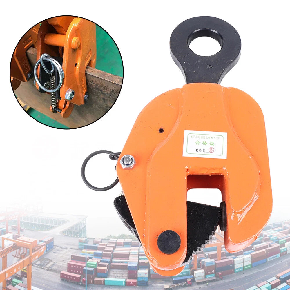 3 Ton Vertical Plate Lifting Clamp for Industrial Use (6600LBS Capacity)