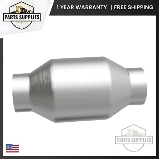 2.25" Inlet/Outlet Metallic Catalytic Converter Universal Fit