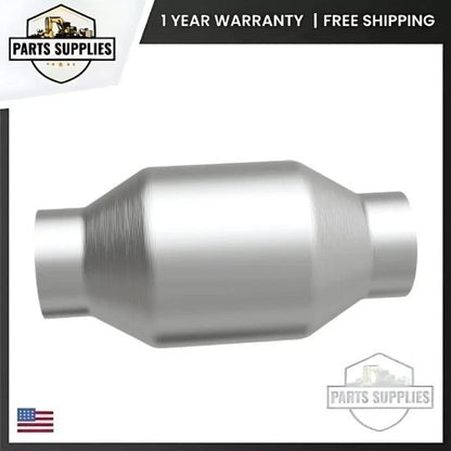2.25" Inlet/Outlet Metallic Catalytic Converter Universal Fit
