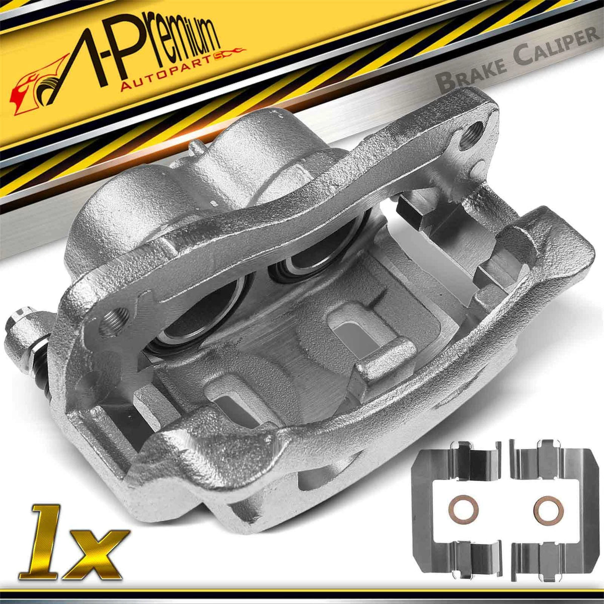Front Left Disc Brake Caliper w/ Bracket for Kia Sedona (2004–2005) 4K52Y49990, 4K52Y-49990, 19-B3210A
