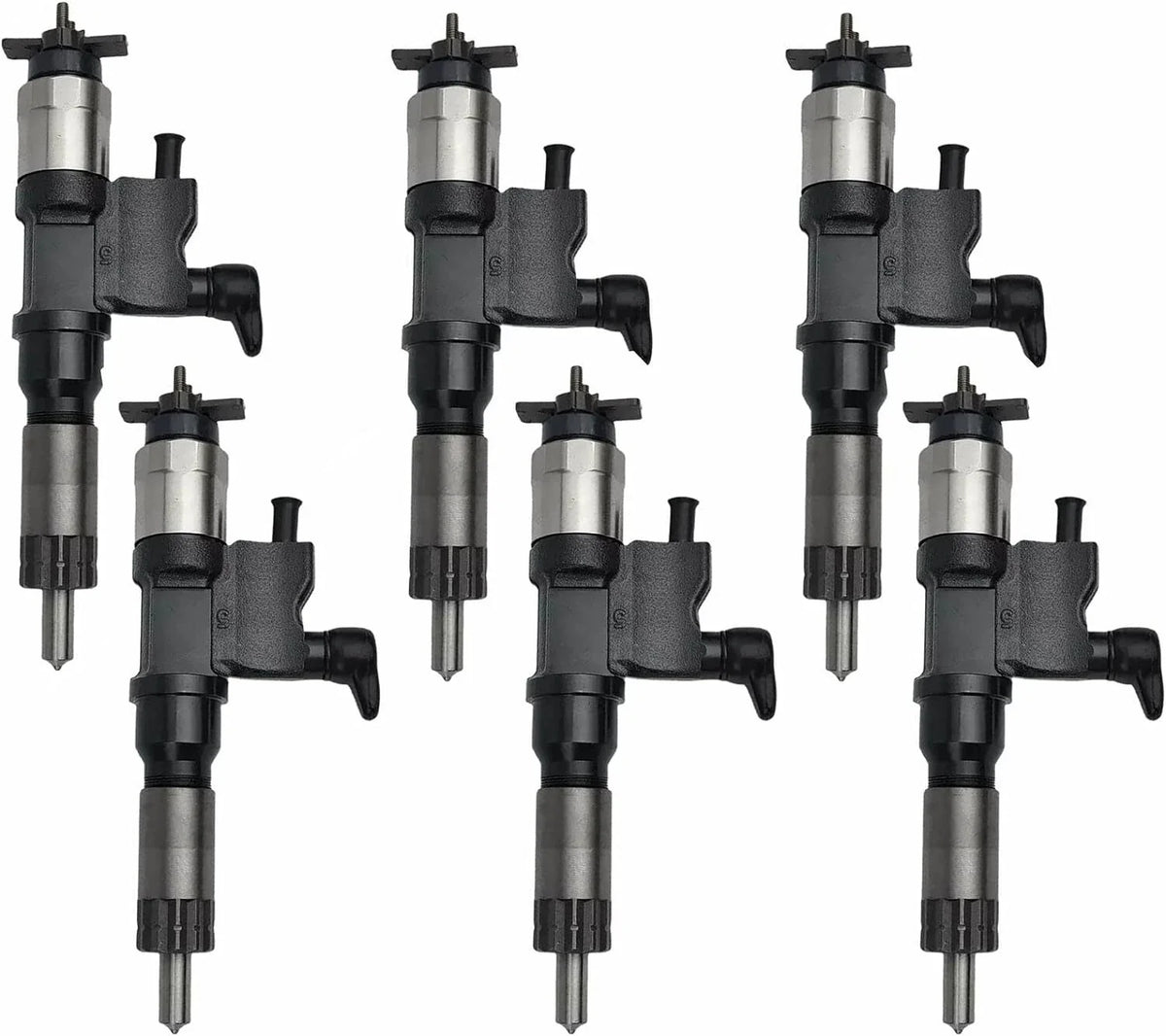 6X Fuel Injector 095000-9800, 095000-1810 for Isuzu 4HK1, 6HK1