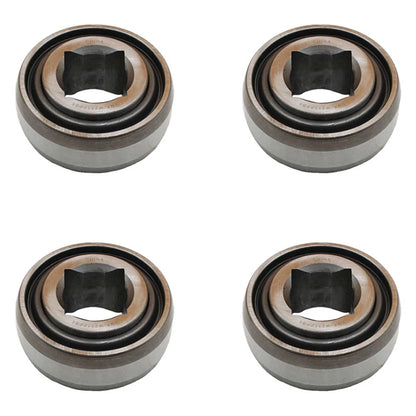 Set of 4 Disc Harrow Bearings 1.500" Square Bore x 1.750" IR x 4.130" OD