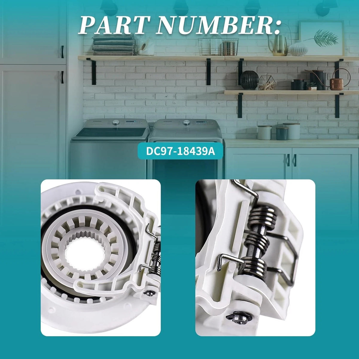 Set of 1 Washer Clutch Gear Coupling Kit for Samsung Washing Machine