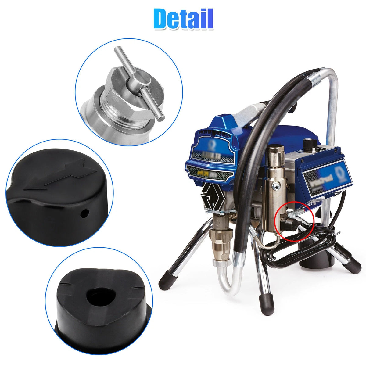 Airless Prime Spray Valve Drain for Graco 390 395 490 495 595