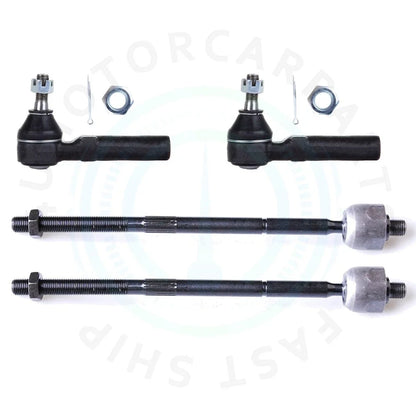 Set of 4 Front Inner & Outer Tie Rod Ends for Chrysler PT Cruiser (2001–2010)
