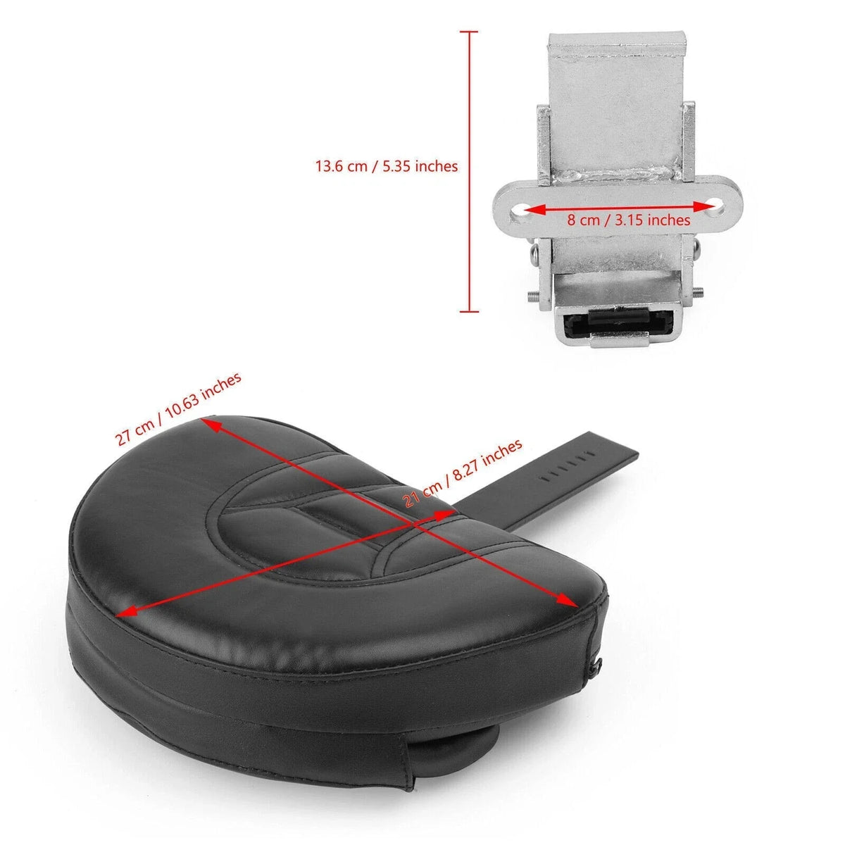 Driver Backrest for Victory High Ball XL 883 Sportster (2010–2019) Black
