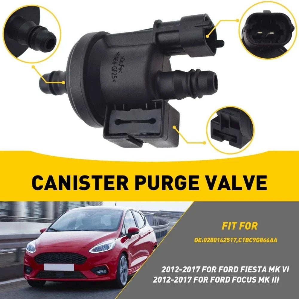 Fuel Purge Valve EVAP Solenoid for Ford Fiesta Focus (2012–2017) C1B1-9G866-AA