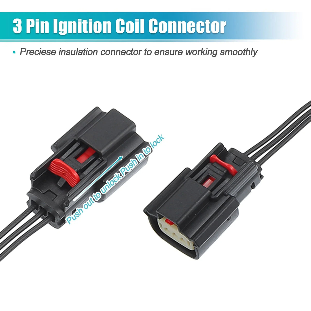 Ignition Coil Connector Pigtail Harness 9U2Z14S411EA for Ford Flex, Lincoln (2009–2019)