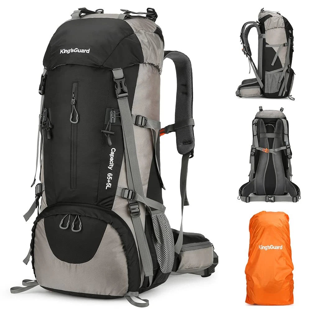 70L Hiking Backpack with Rain Cover Lightweight Waterproof Travel Camping