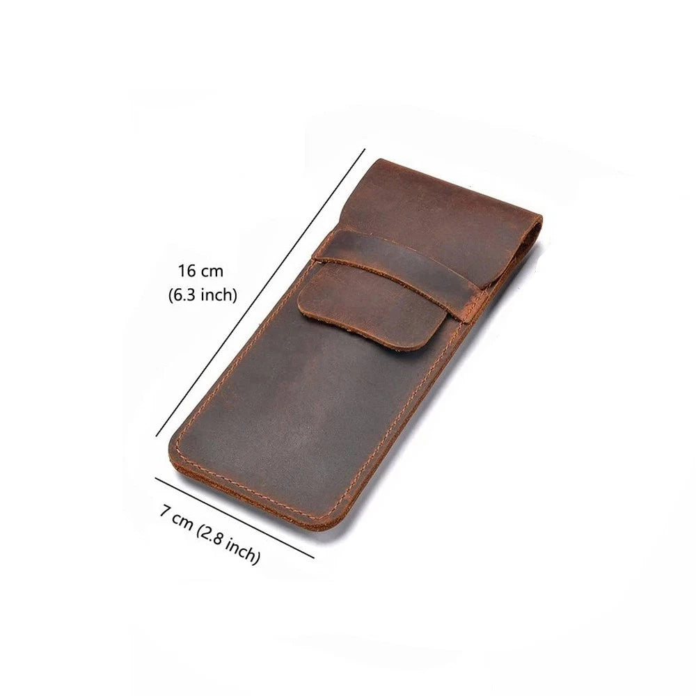 Leather Pen Case Holder for Multi Pens