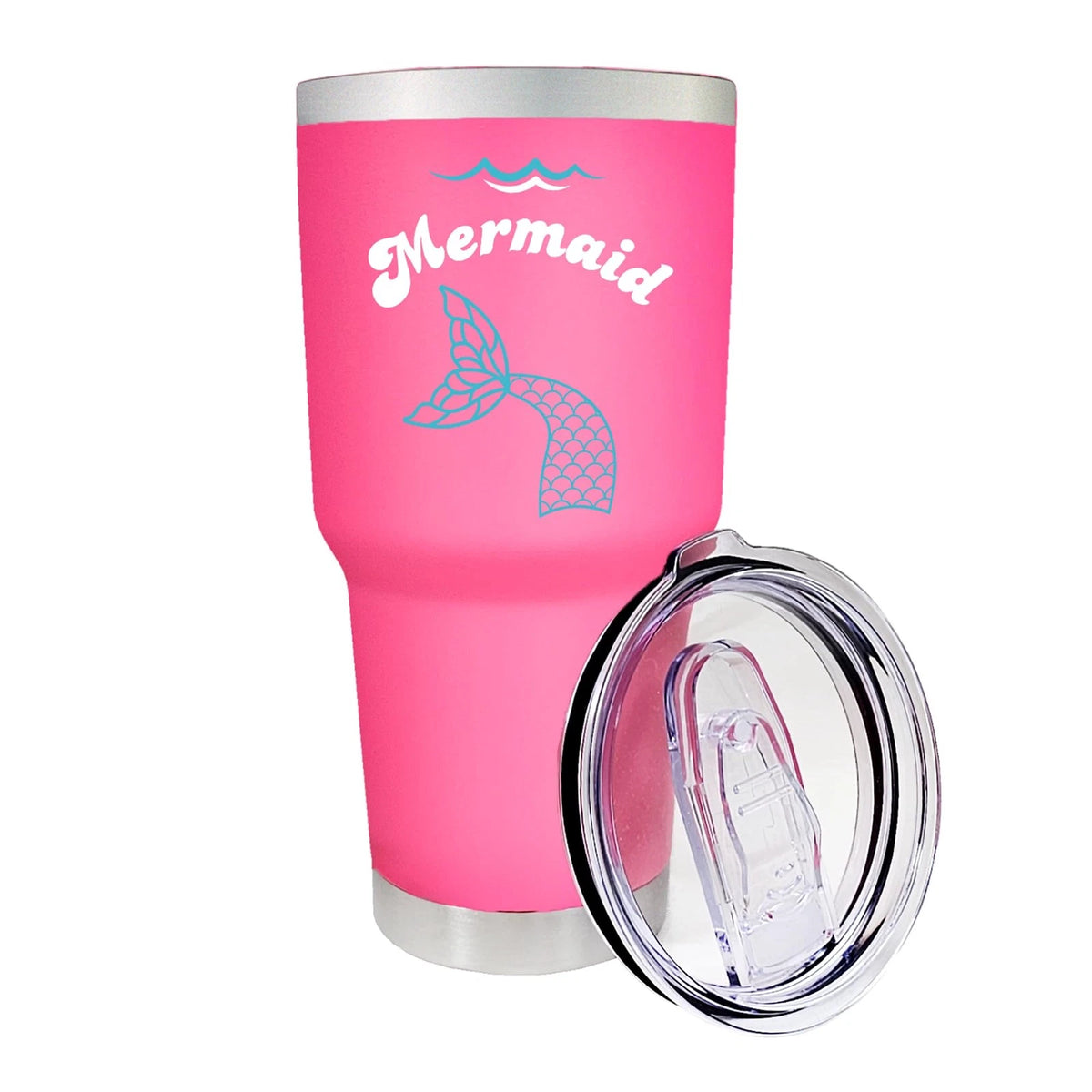 30 oz Pink Mermaid Tumbler for Insulated Drinkware (No Part Numbers)