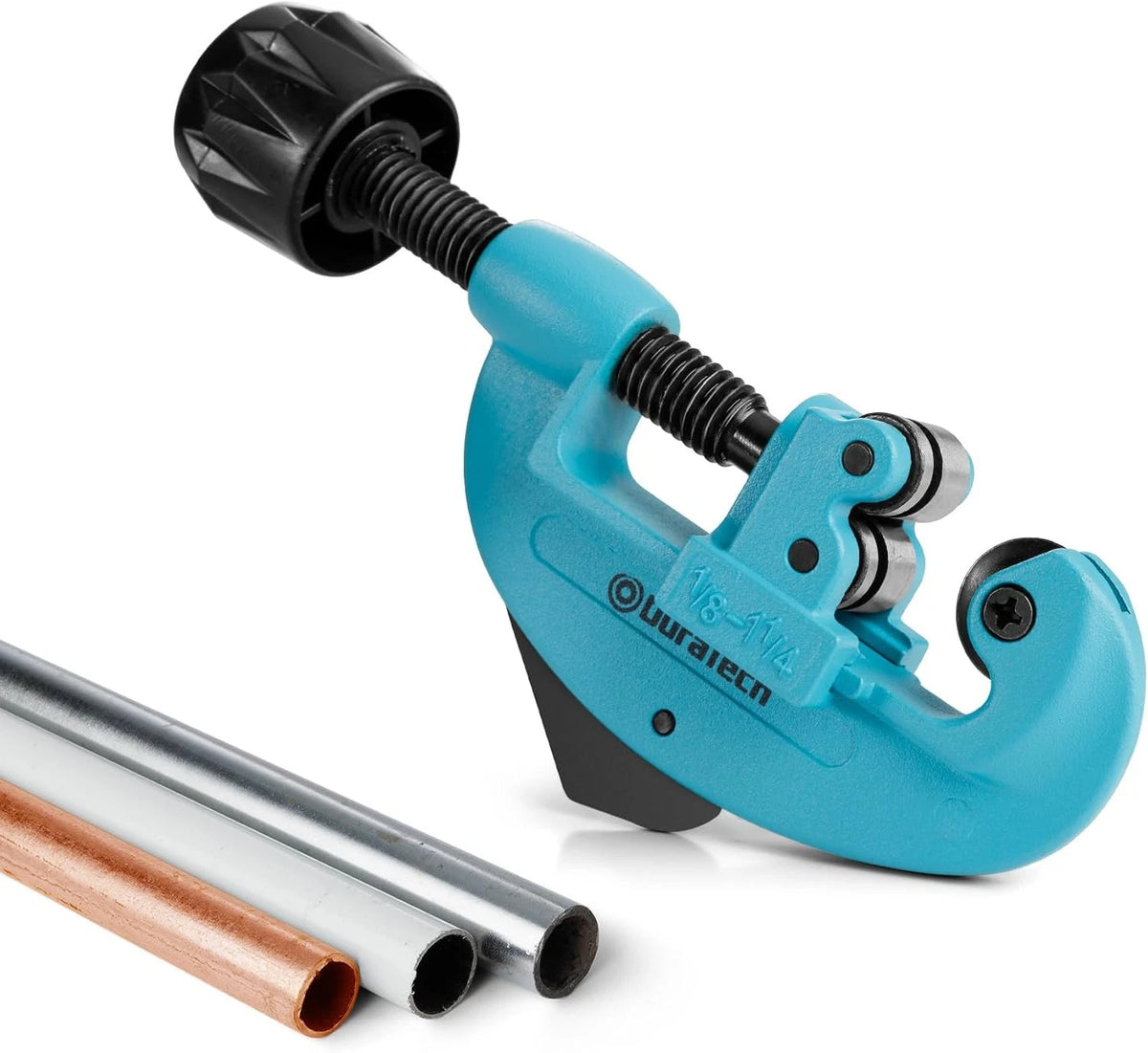 Tubing Cutter for Copper, Aluminum, Brass, Plastic (1/8"-1-1/4")