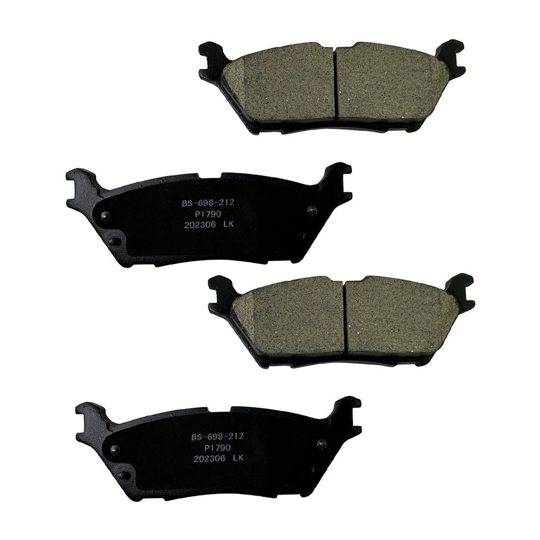 Set of 4 Rear Ceramic Brake Pads for Ford F-150 Expedition (2015–2019) P-1790, 1790
