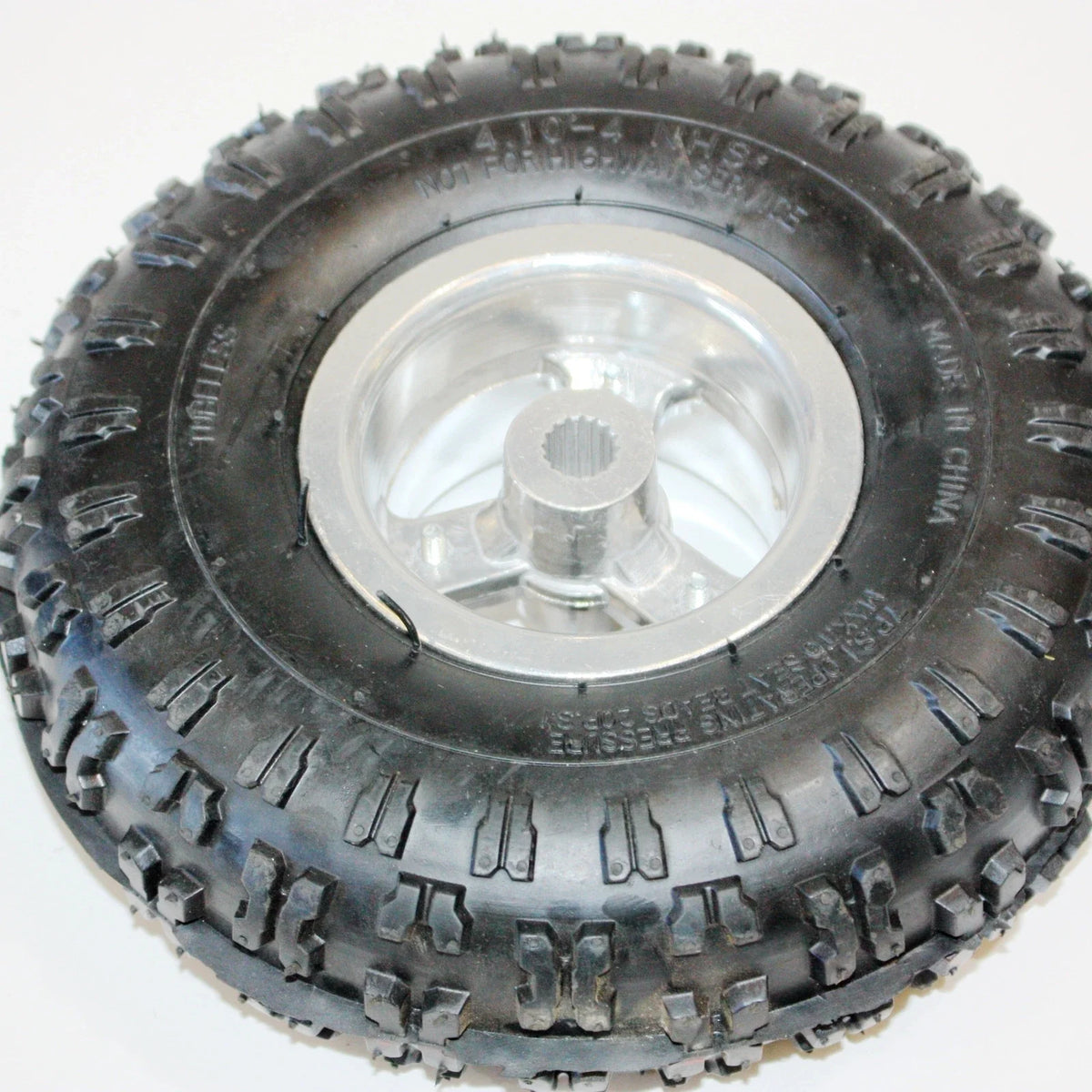 Set of 4 4.10-4 4" Rear Wheel Rim Tyres 16T Spline for 49cc Mini Quad ATV