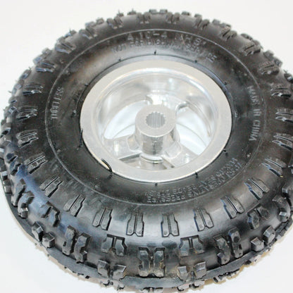Set of 4 4.10-4 4" Rear Wheel Rim Tyres 16T Spline for 49cc Mini Quad ATV