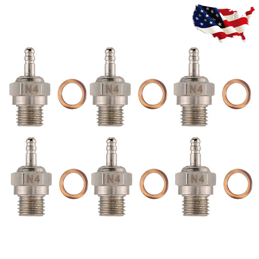 6PCS Glow Plug for Traxxas T-Maxx 2.5 (1/10)