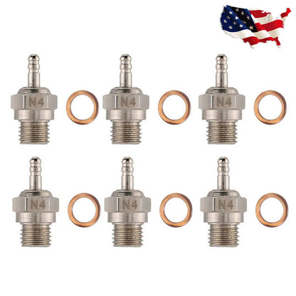 6PCS Glow Plug for Traxxas T-Maxx 2.5 (1/10)