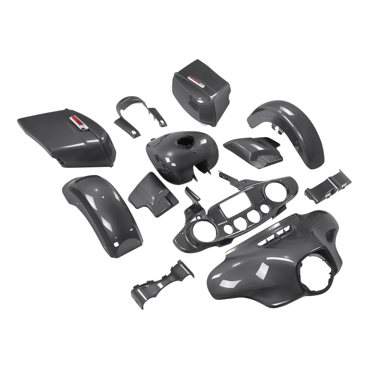 Fairings Body Kit for Harley Street Glide (2014–2024) Gauntlet Gray Metallic