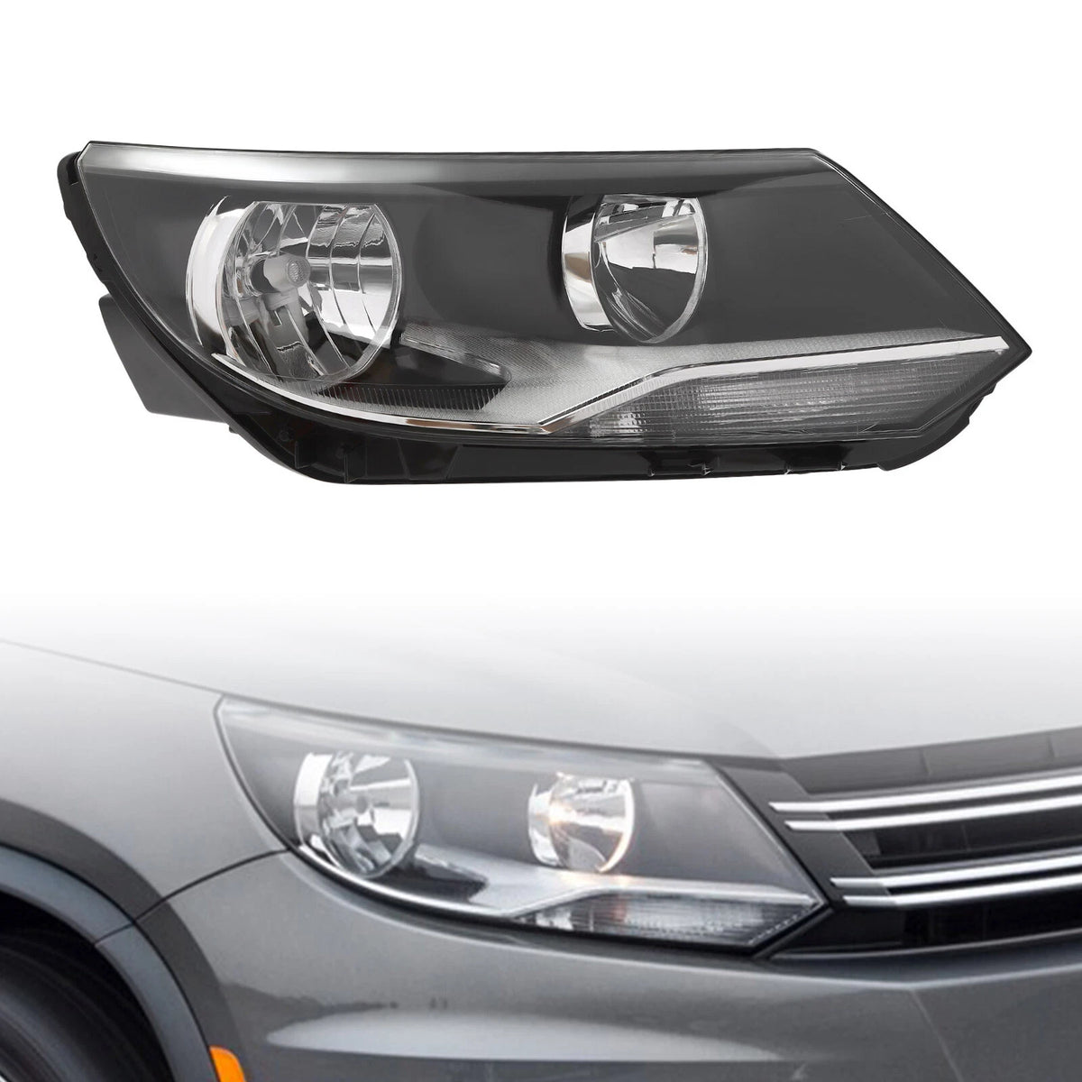 Headlights Pair for Volkswagen Tiguan (2012–2017) 5N0941005, 5N0941006