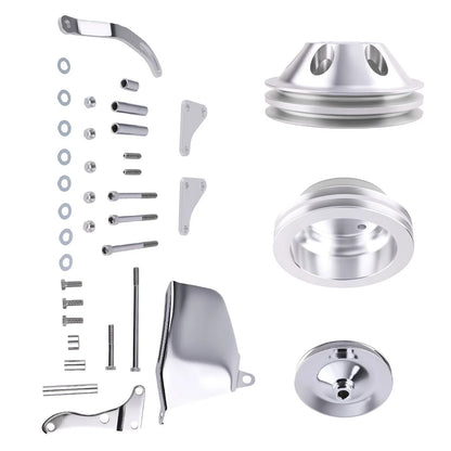 Water Pump Pulley Bracket Kit for Small Block Chevy (262–350)