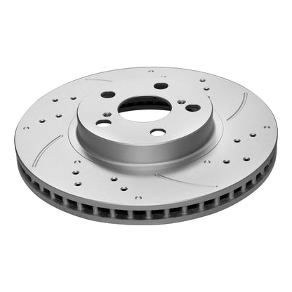 Front Drilled Slotted Rotors & Ceramic Brake Pads Kit for Scion tC (2005–2010)