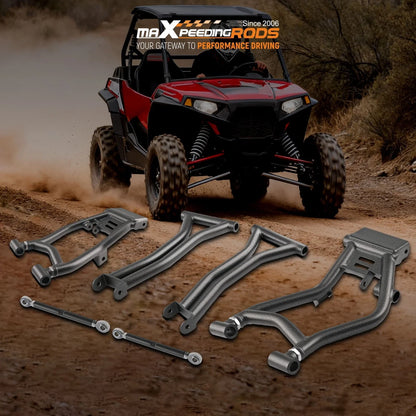 1.5" Rear Offset Upper Lower A-Arms for Polaris RZR S 800 / 4 800 (2009–2014)