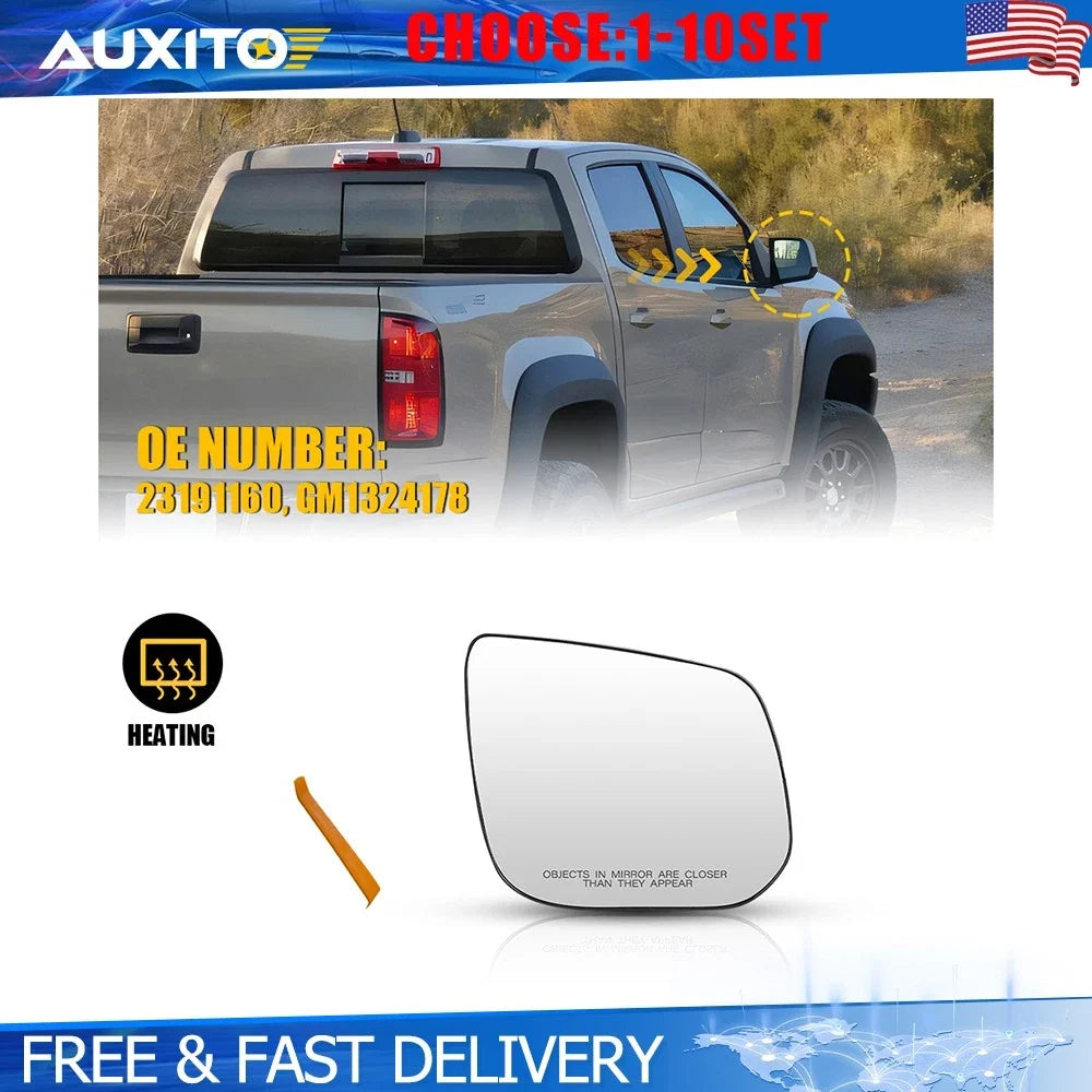 Heated Mirror Glass for Chevrolet Colorado GMC Canyon (2015–2022) Right Side