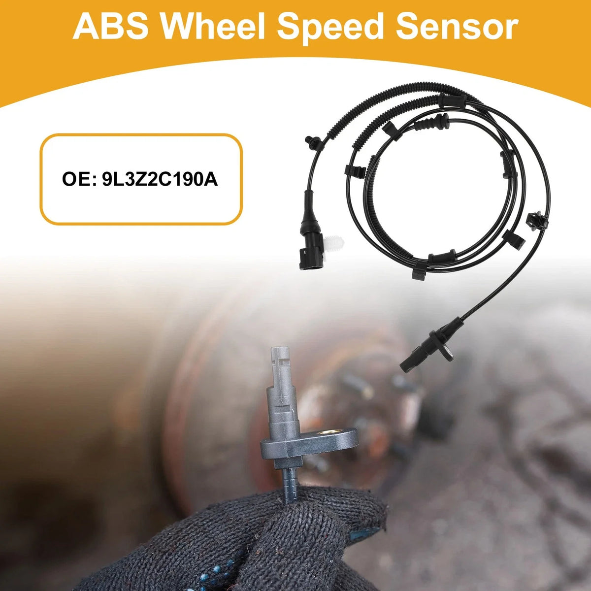 ABS Wheel Speed Sensor No. 9L3Z2C190A for Ford F-150 (2004–2020) Rear Right
