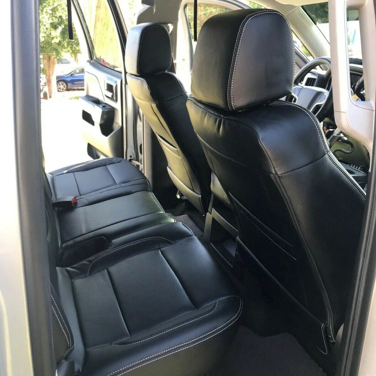 Set of 2 HECASA Seat Covers for Chevy Silverado LT (2014–2018)