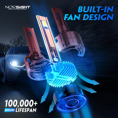 2X 9012 HIR2 LED Headlight Bulbs for 200W 6500K 60000LM