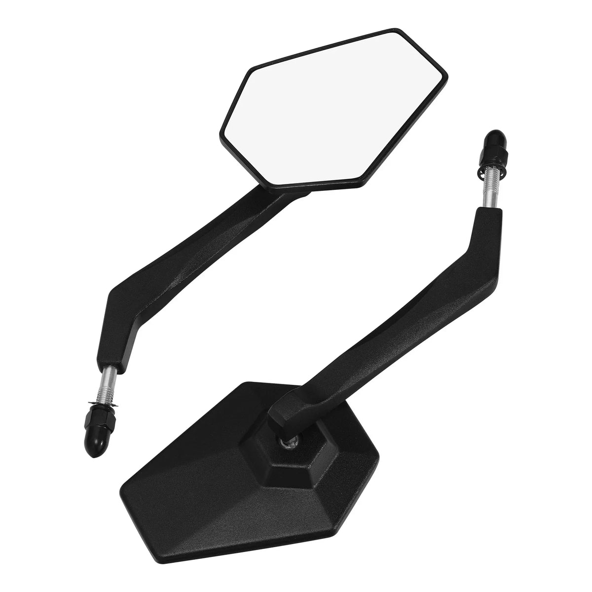 Black Rearview Mirrors for Harley Touring Road Glide Sportster Softail (1982–2025)