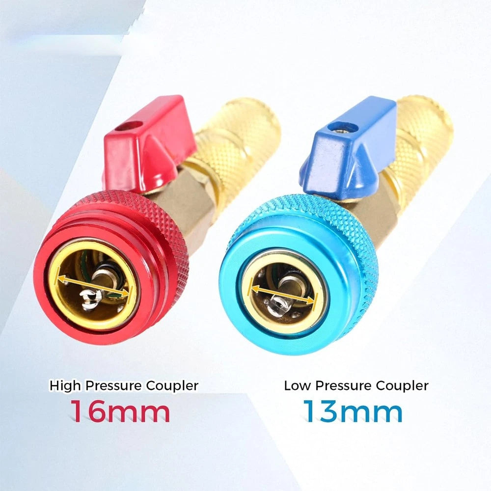 13PCS R134A AC Valve Core Tool Kit for Automotive (Universal)