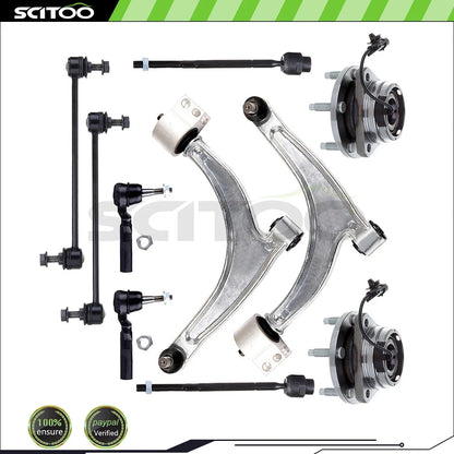 Front Control Arm Tie Rod End Link Wheel Bearing Hub for Saturn Aura (2007–2009)