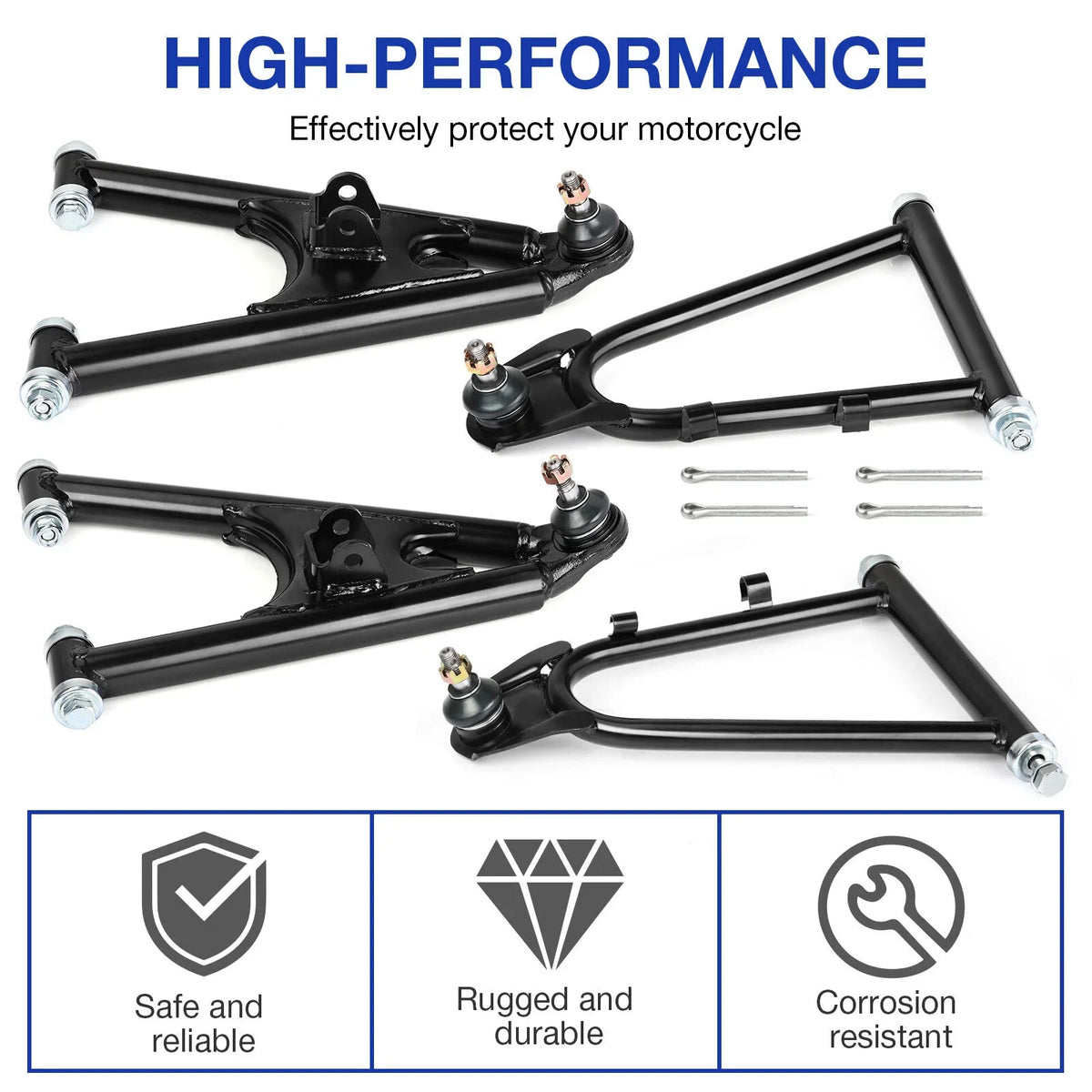 Front Control A-Arms Kit for Yamaha Banshee 350 (1987–2006) Upper + Lower