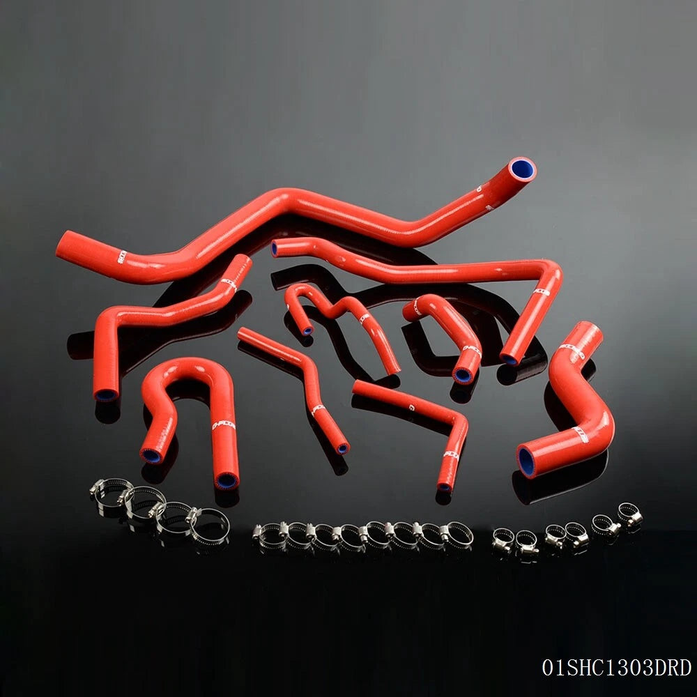 9Pcs Silicone Radiator Hose for Honda Civic D15 D16 (1992–2000) J-01SHC1303DRD