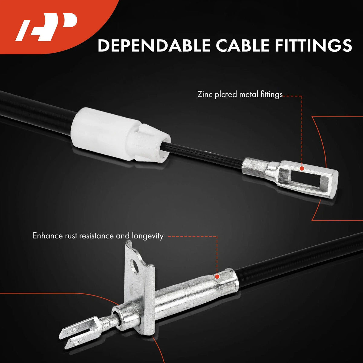 Rear Passenger Parking Brake Cable for Mercedes-Benz E320 (1996–2003)