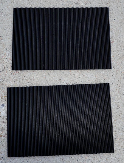 Set of 2 Front Mud Flaps for Kenworth (MK-1812) 18" x 12" Rubber Black Blue Logo