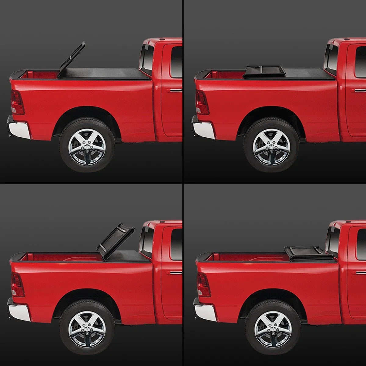 Soft Folding Tri-Fold Tonneau Cover for Nissan Frontier (2005–2023)