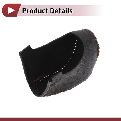 1Pc Gear Shift Knob Cover for Hyundai Sonata (2011–2014) Black Brown Faux Leather
