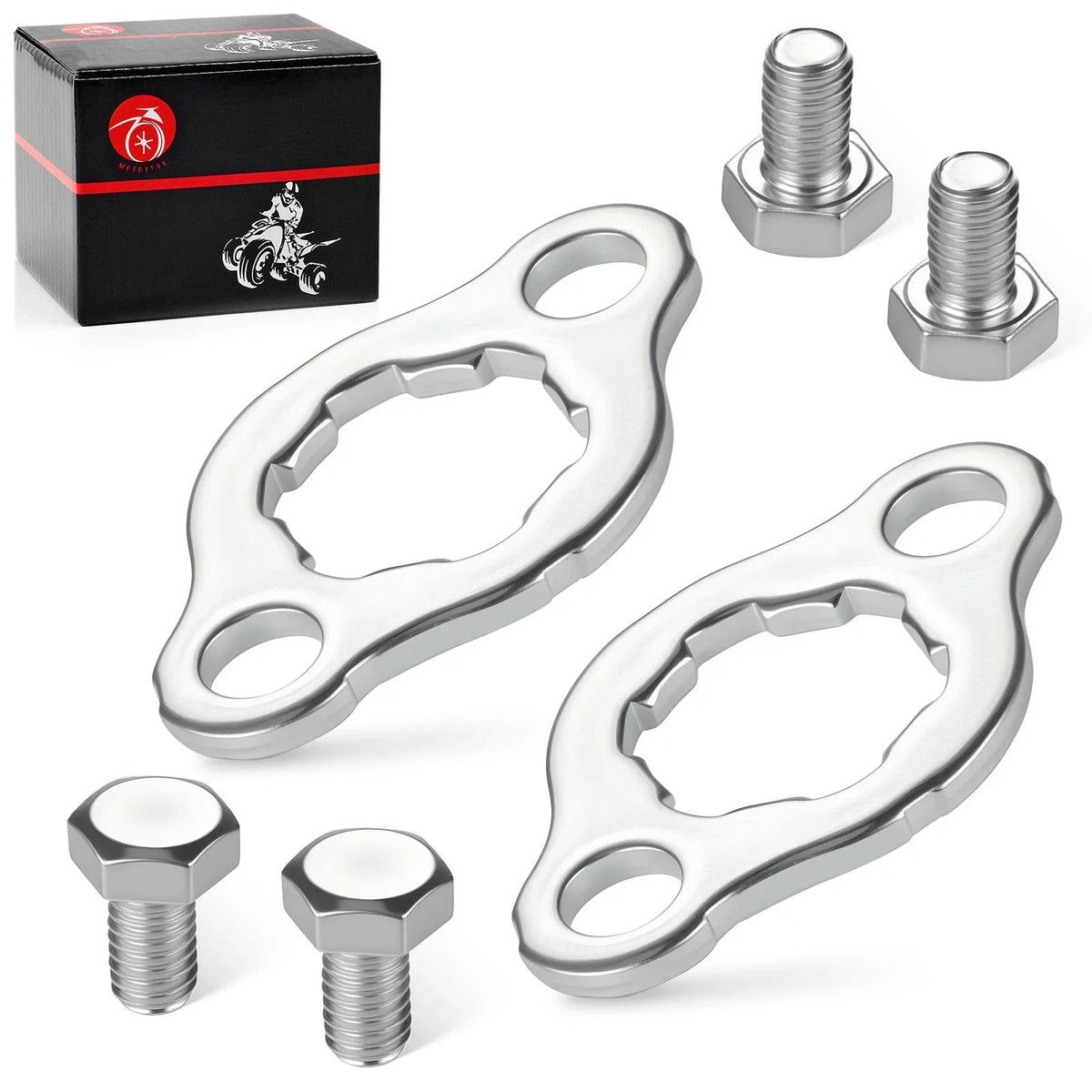 Set of 2 Engine Front Sprocket Retainer Plates for Honda CRF100F (2004–2013)