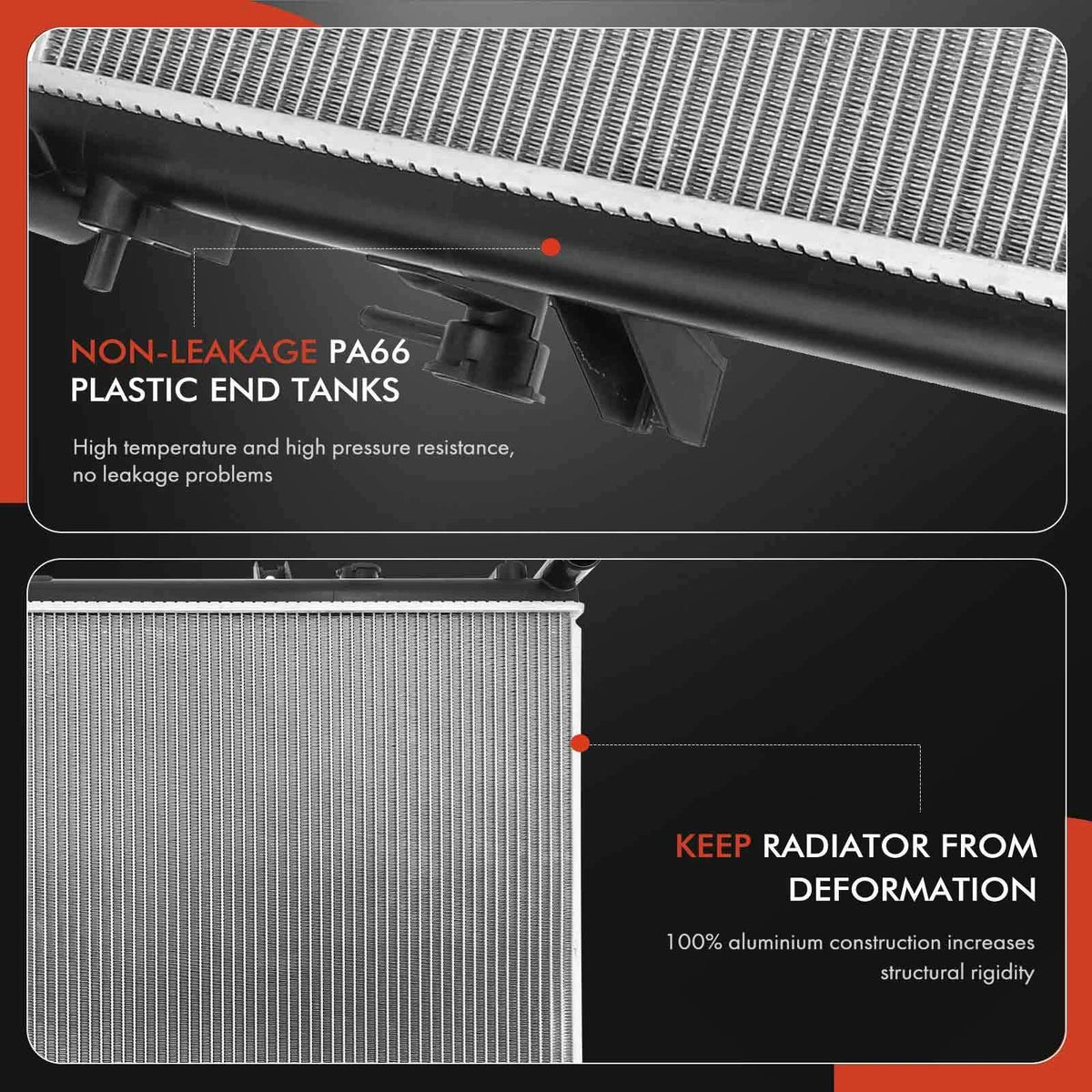 Radiator for Nissan Pathfinder, Infiniti QX60 (2013–2020)