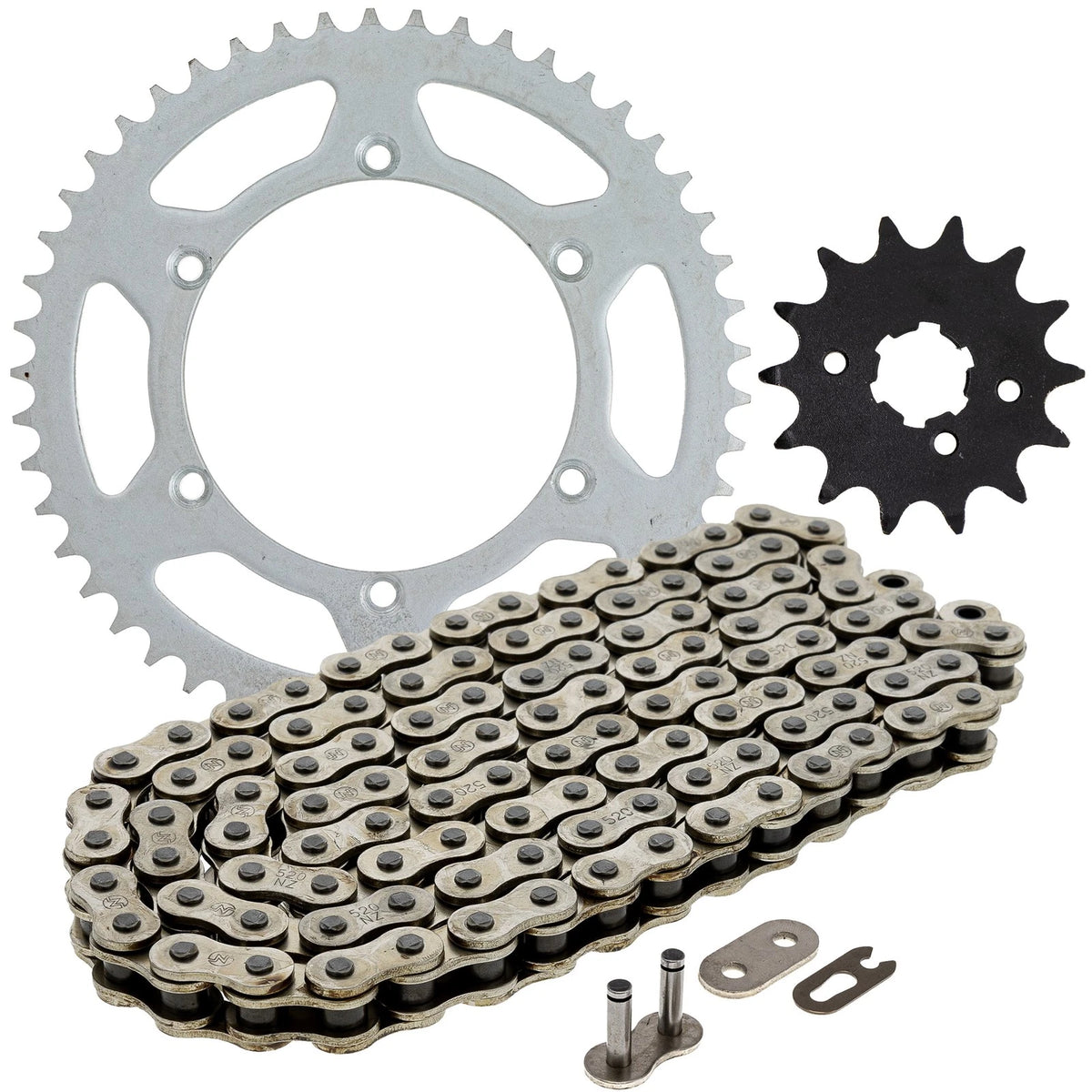 Sprocket Chain Set 14/49 Tooth for Kawasaki KX250 (2014–2019) MK1003530, 42041-1384, 42041-1449, 42041-1256