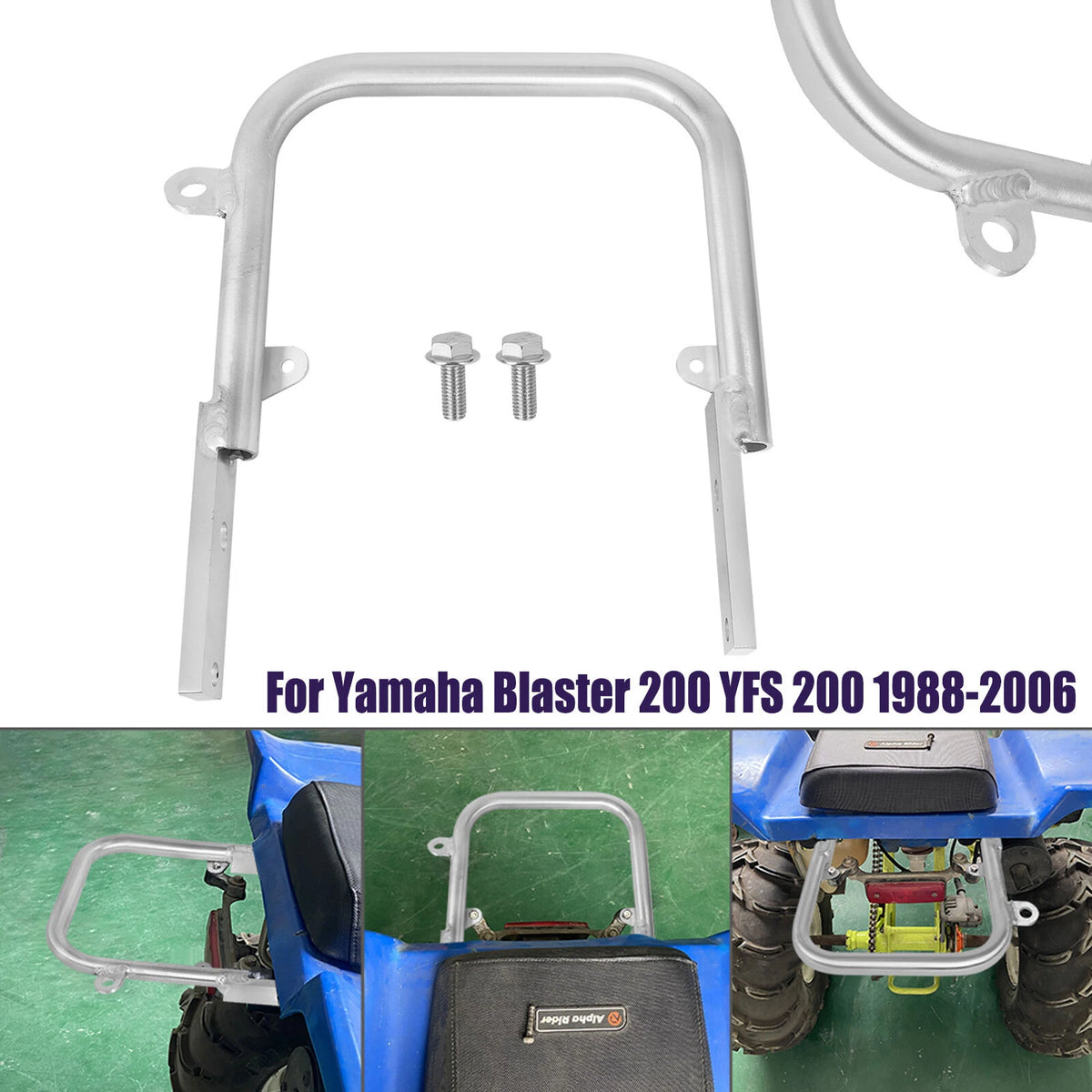 Aluminum Grab Bar Rear Bumper for Yamaha Blaster 200 YFS 200 (1988–2006)