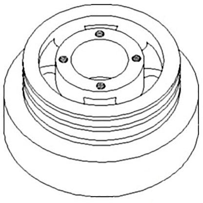 Crankshaft Dampener Pulley for John Deere 4050 4250 4450 4455 4650 4755 4850