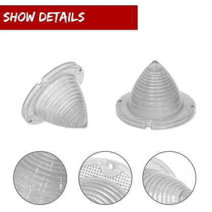 Set of 6 Rear Backup & Tail Light Lenses for Chevrolet Impala Bel Air Biscayne El Camino (1960–1961)